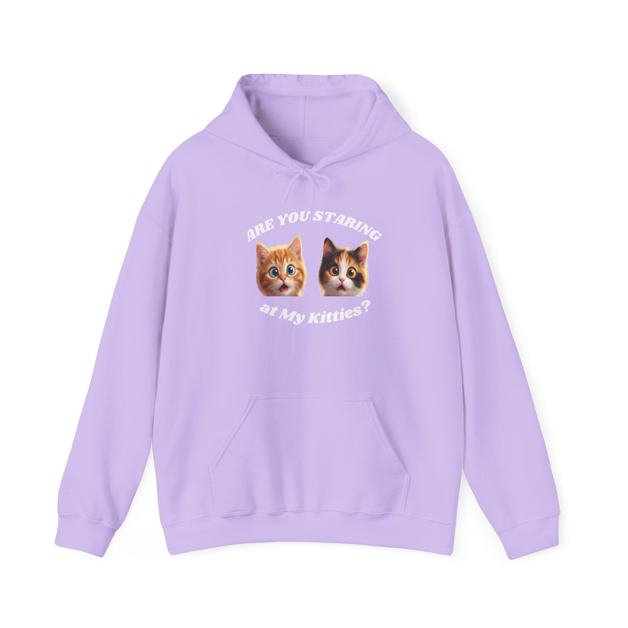 Cat Funny "Are You Staring?" Comfy Hoodie