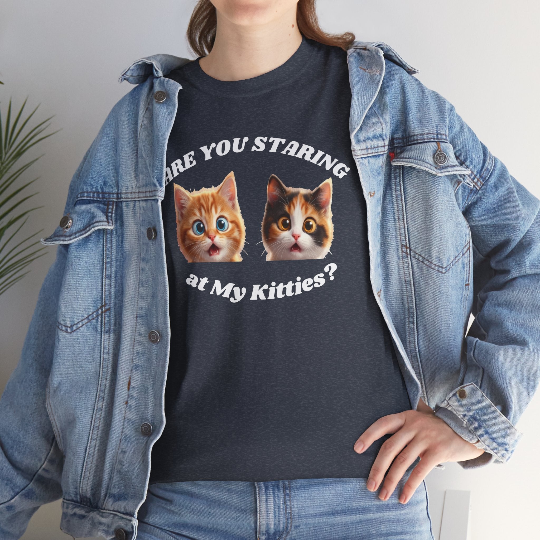Silly Cat "Are You Staring" Tshirt