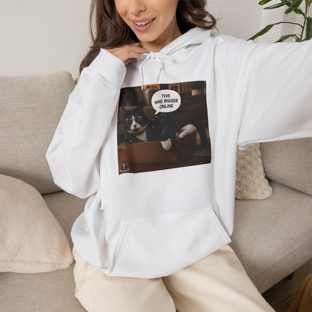 Cat Meme-This Was Bigger Online – Funny Badass Cat Hoodie