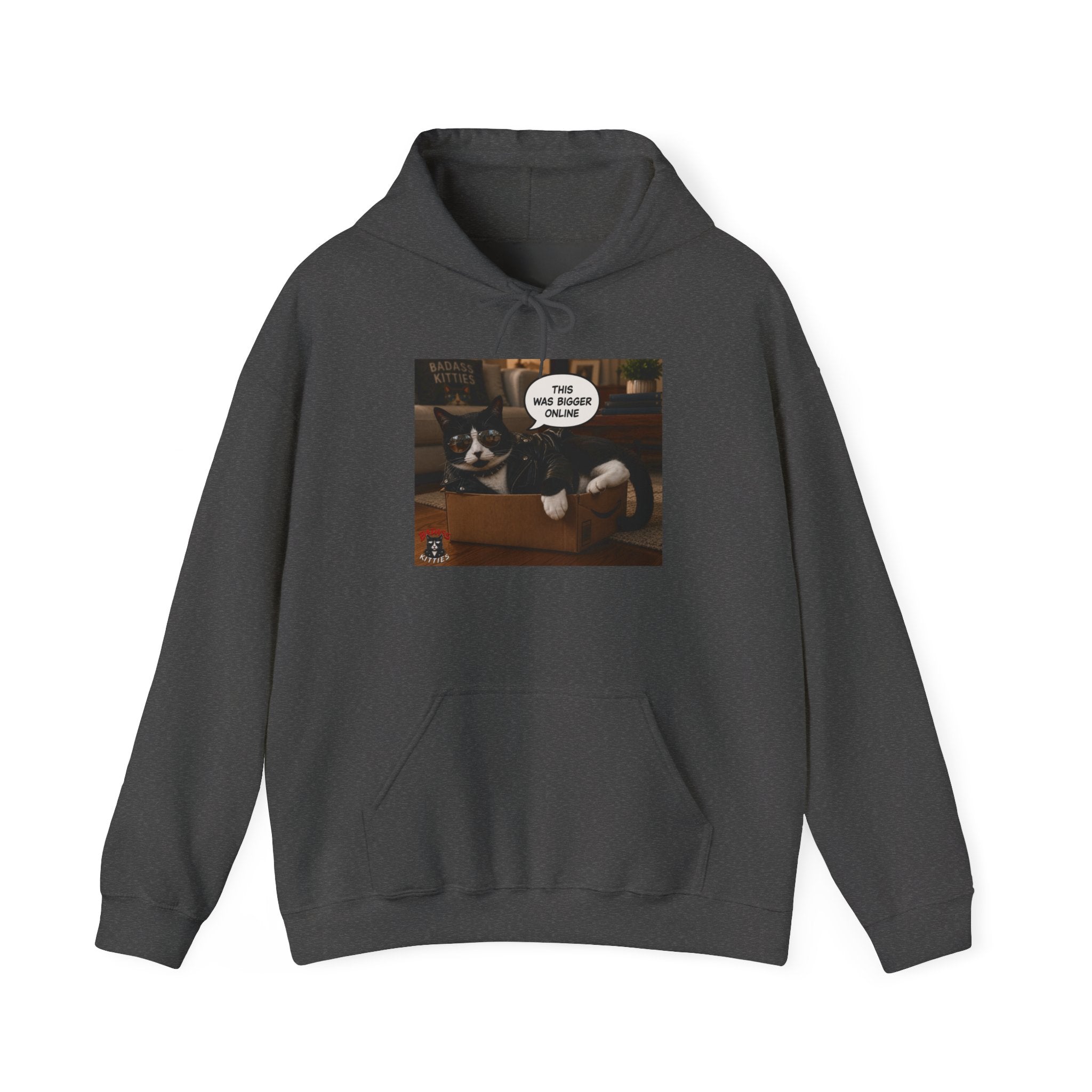Cat Meme-This Was Bigger Online – Funny Badass Cat Hoodie