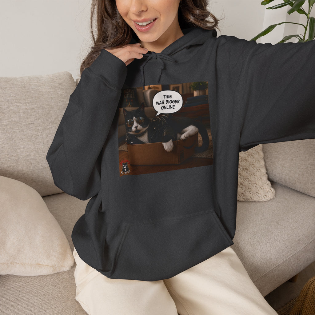 Cat Meme-This Was Bigger Online – Funny Badass Cat Hoodie