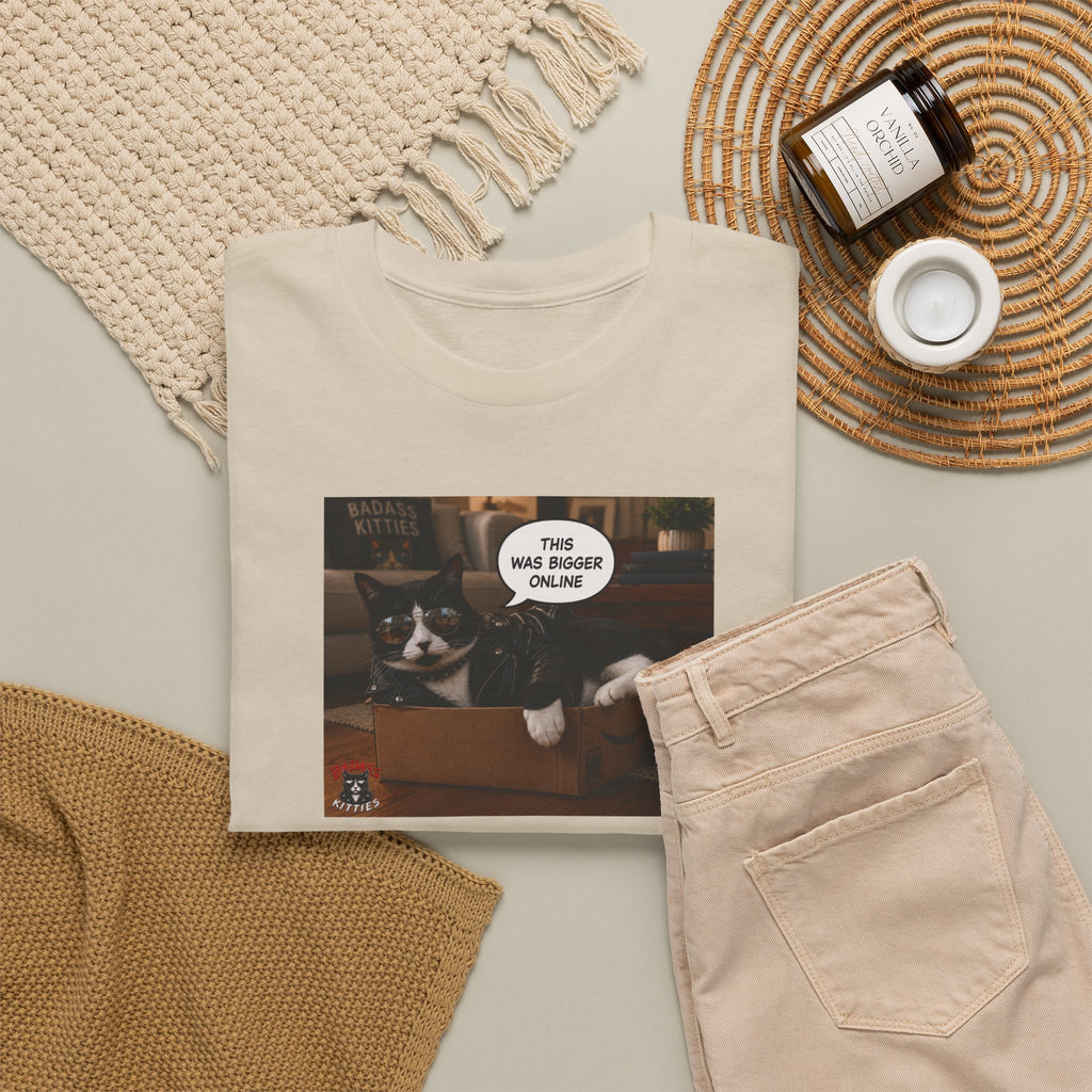 Cat Meme-This Was Bigger Online – Funny Badass Cat T-Shirt