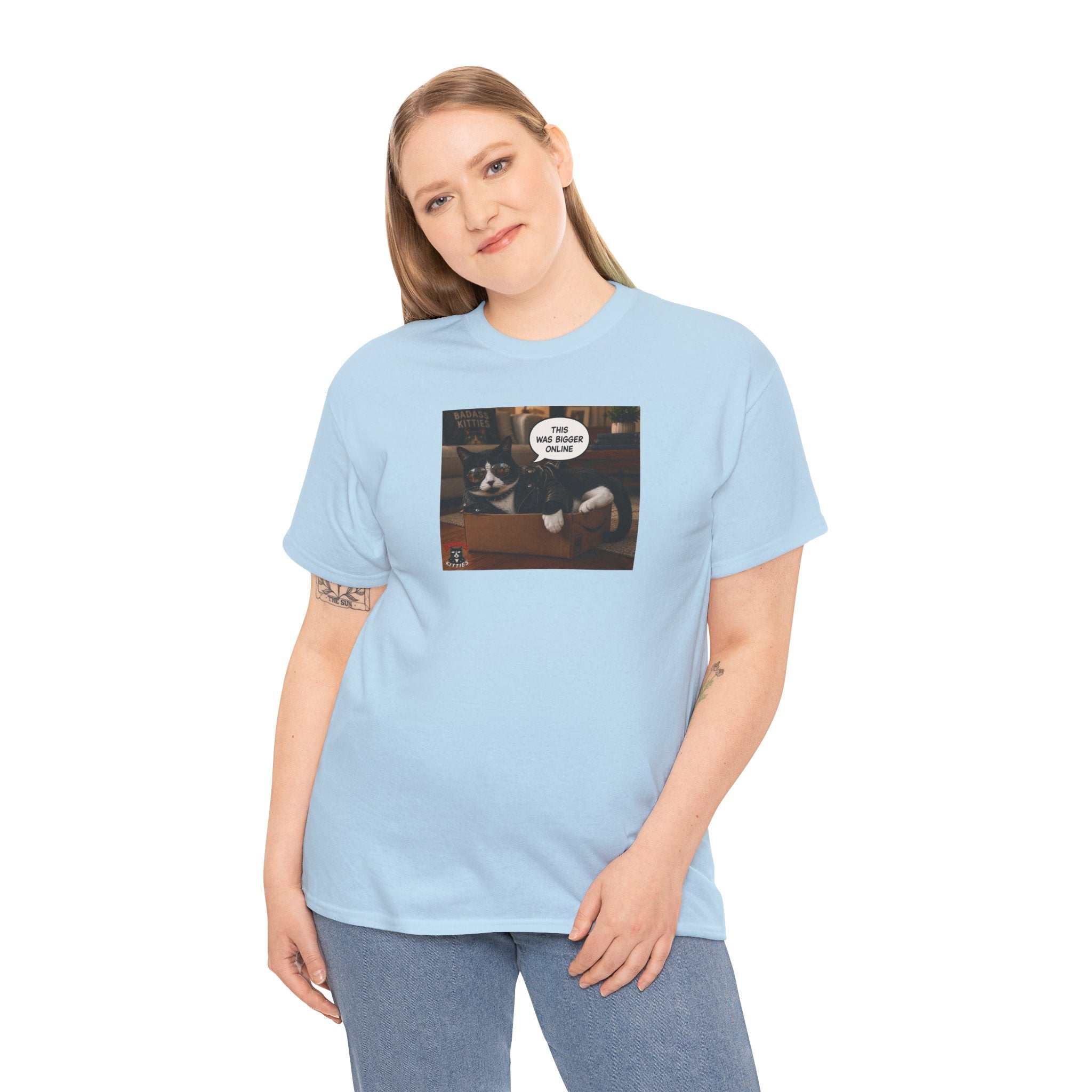Cat Meme-This Was Bigger Online – Funny Badass Cat T-Shirt
