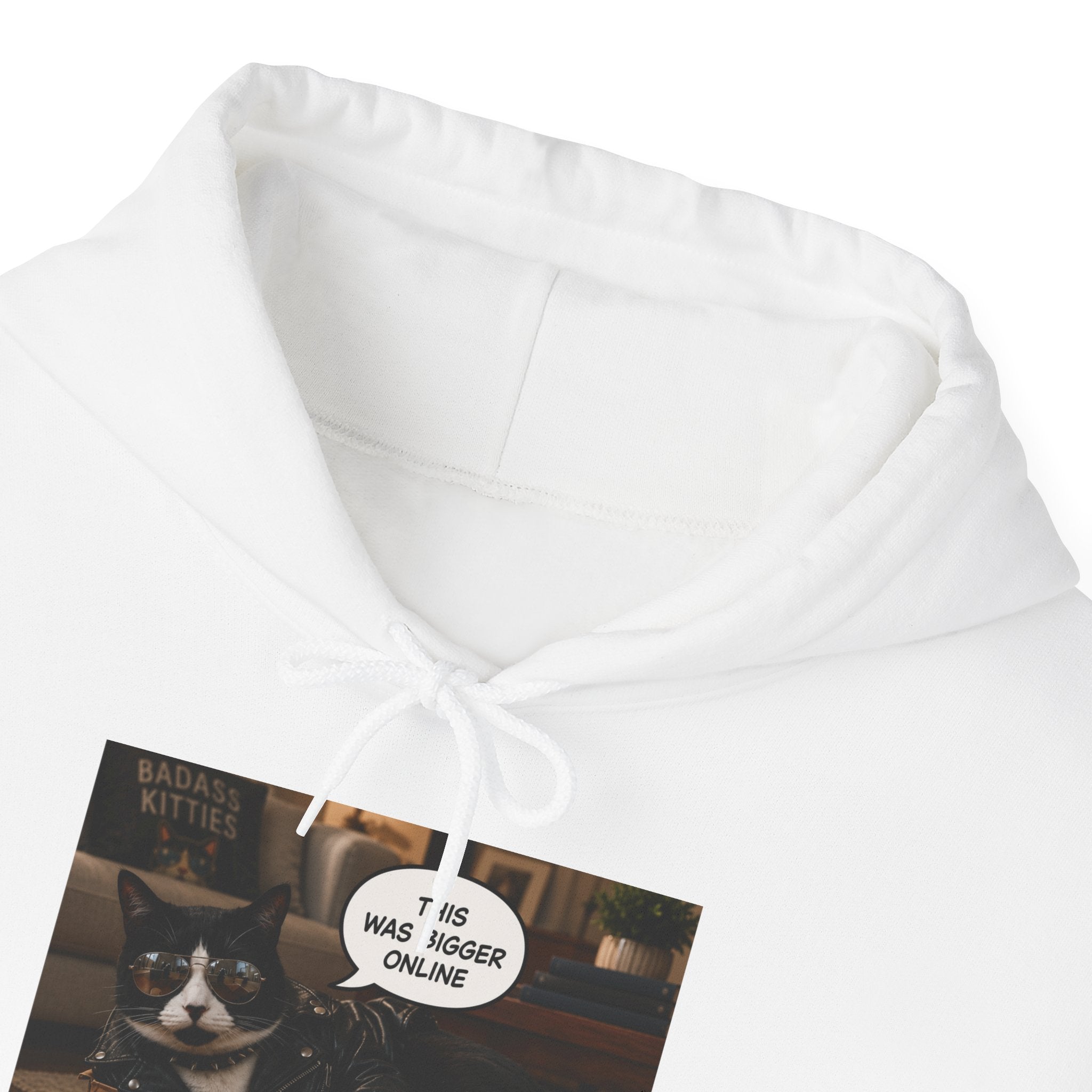 Cat Meme-This Was Bigger Online – Funny Badass Cat Hoodie