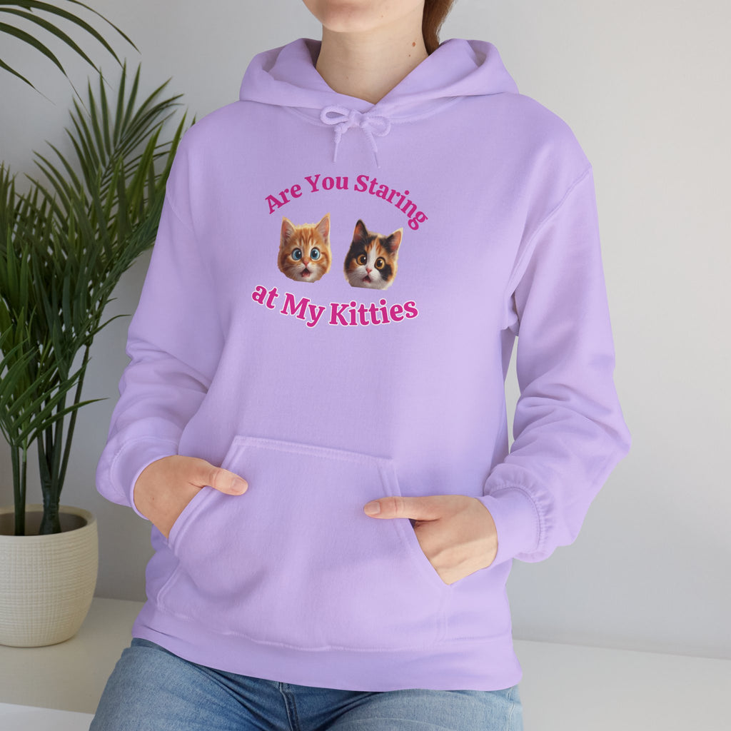 Cat Fun "Are You Staring" Hilarious Hoodie