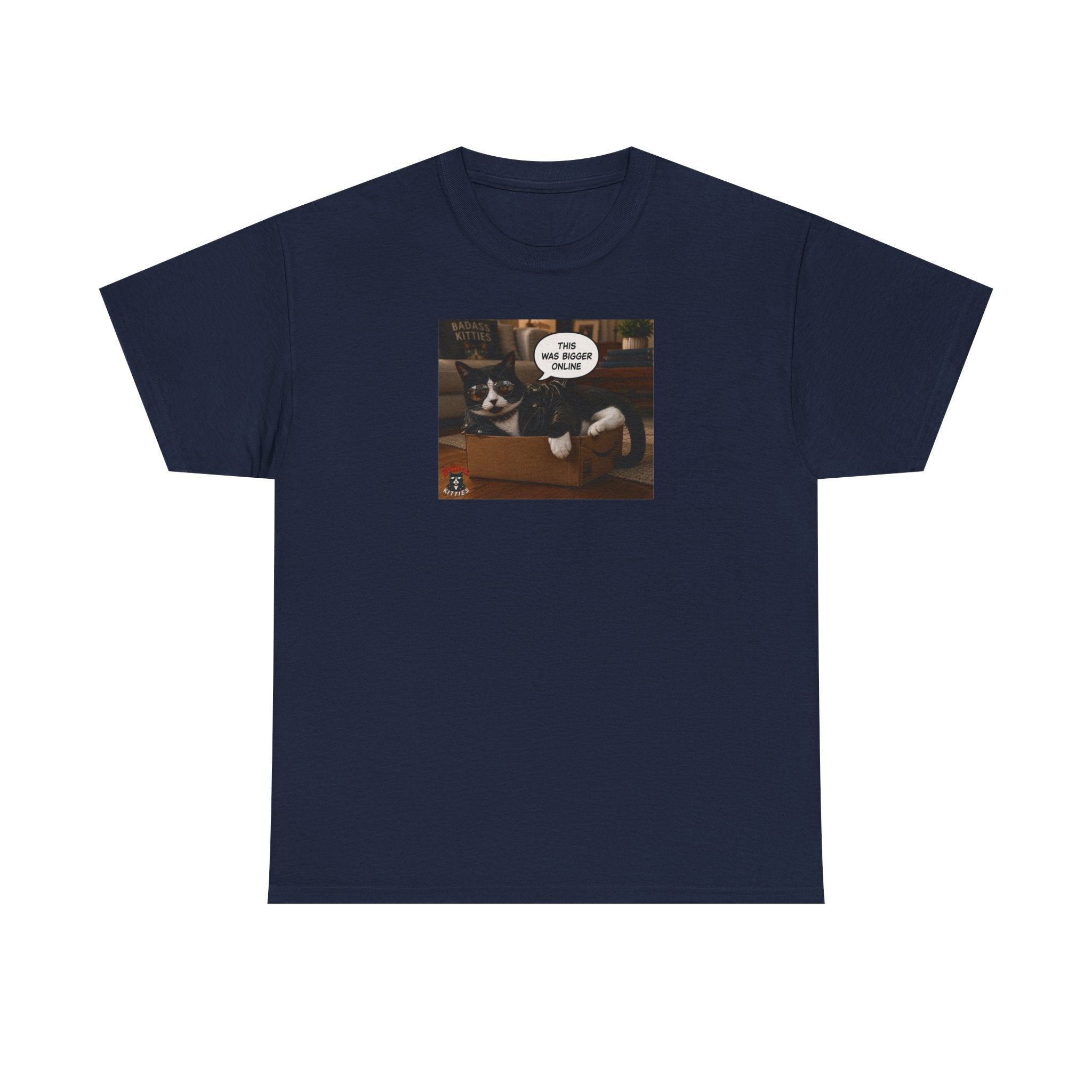 Cat Meme-This Was Bigger Online – Funny Badass Cat T-Shirt