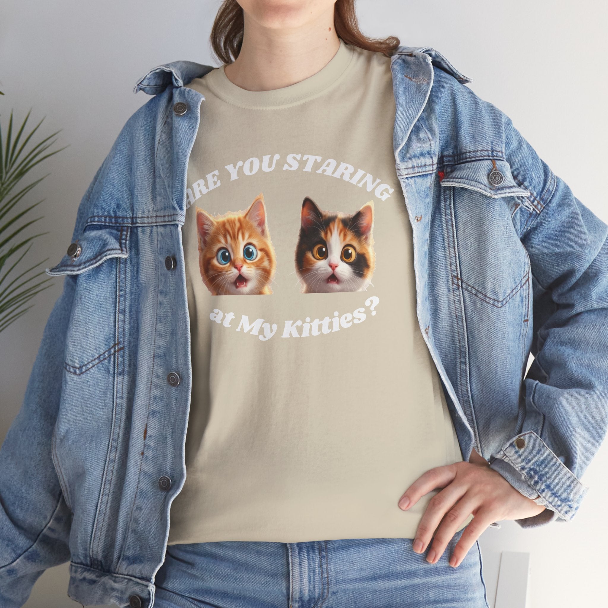 Silly Cat "Are You Staring" Tshirt