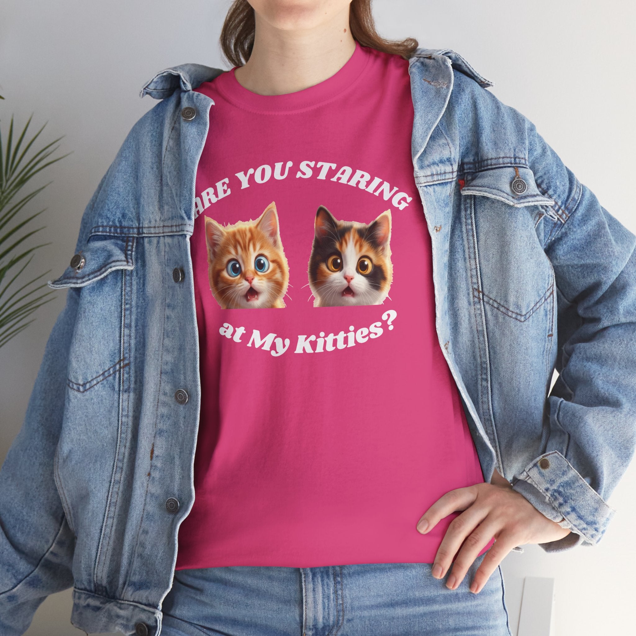 Silly Cat "Are You Staring" Tshirt