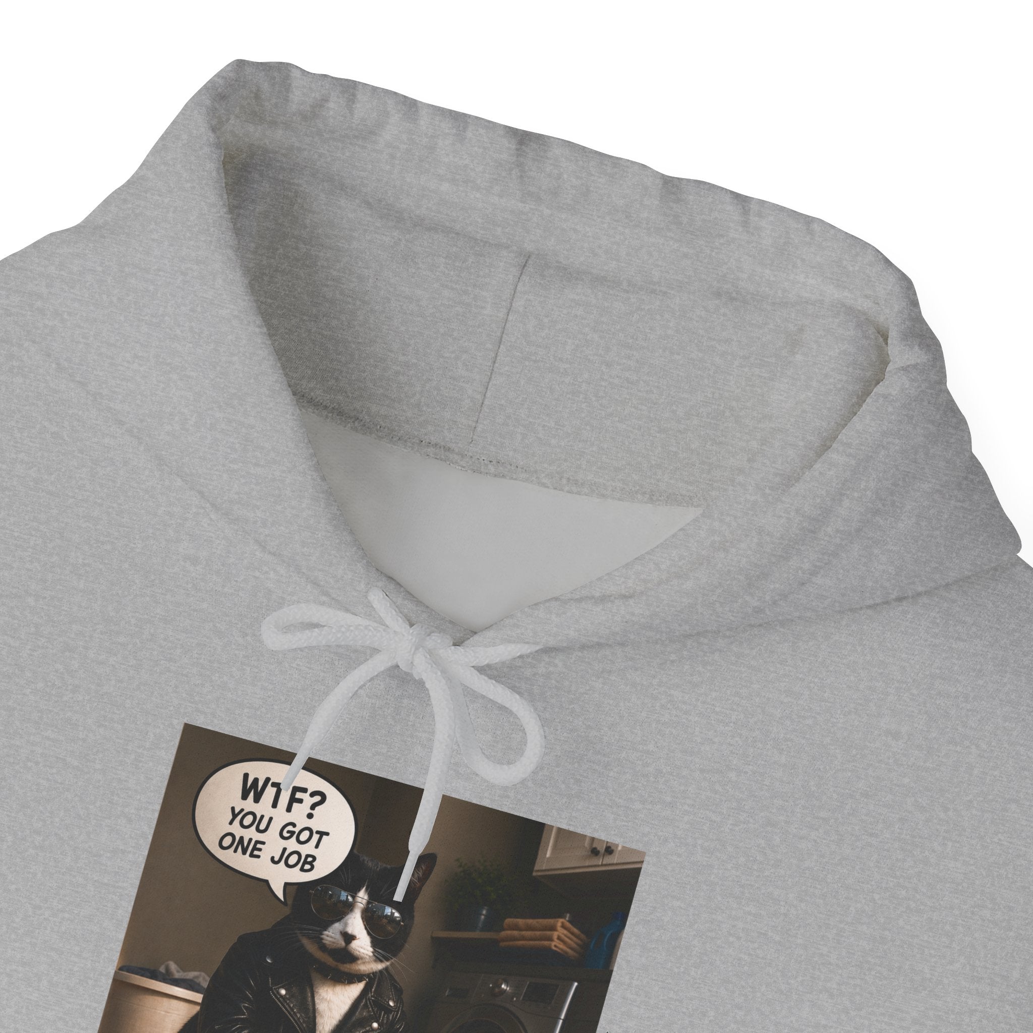 Cat Meme-WTF? You Got One Job Funny Cat T-Shirt | Bad-Ass Cat Lover Hoodie