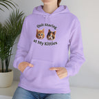Funny Cat "Quit Staring" Hoodie