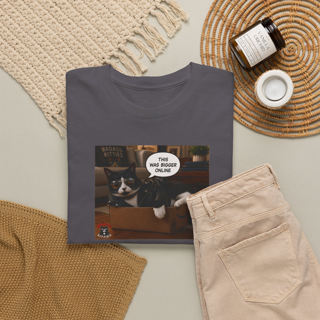 Cat Meme-This Was Bigger Online – Funny Badass Cat T-Shirt