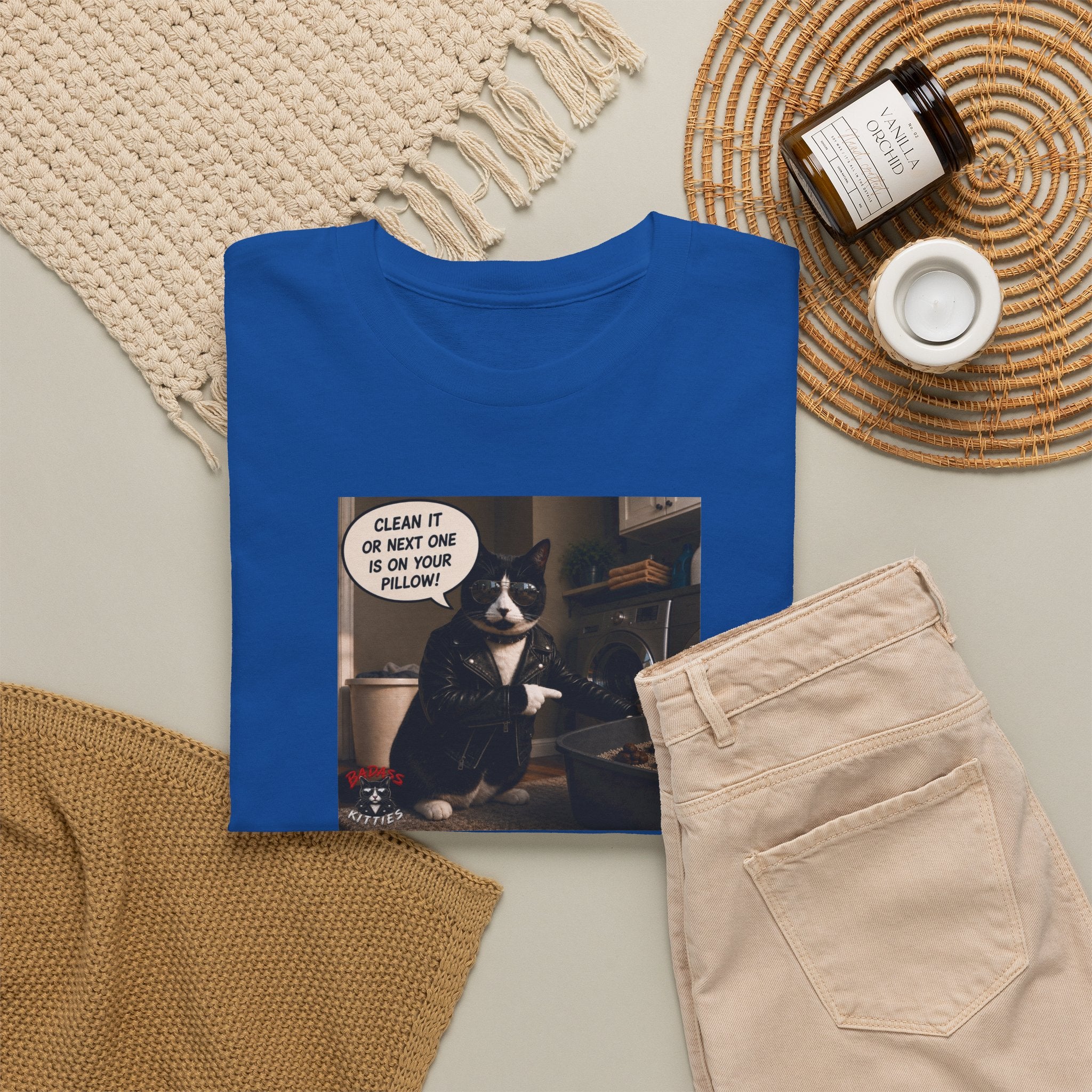 Cat Meme-Clean It... Or the Next One Is on Your Pillow! – Funny Cat T-Shirt