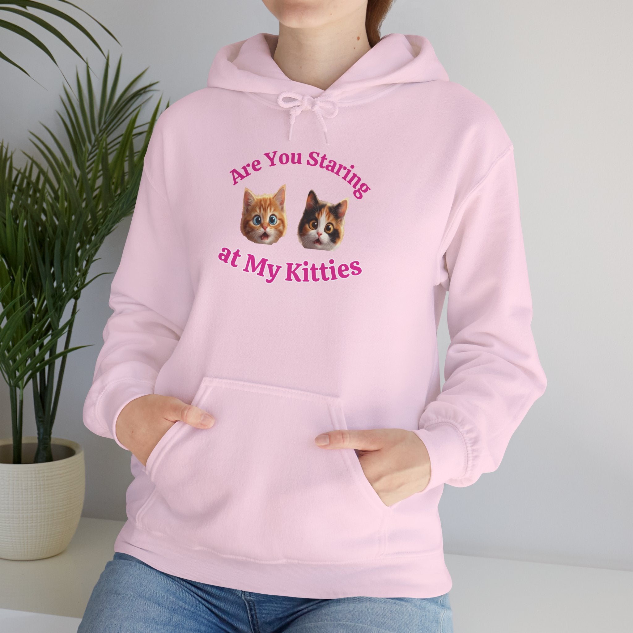 Cat Fun "Are You Staring" Hilarious Hoodie
