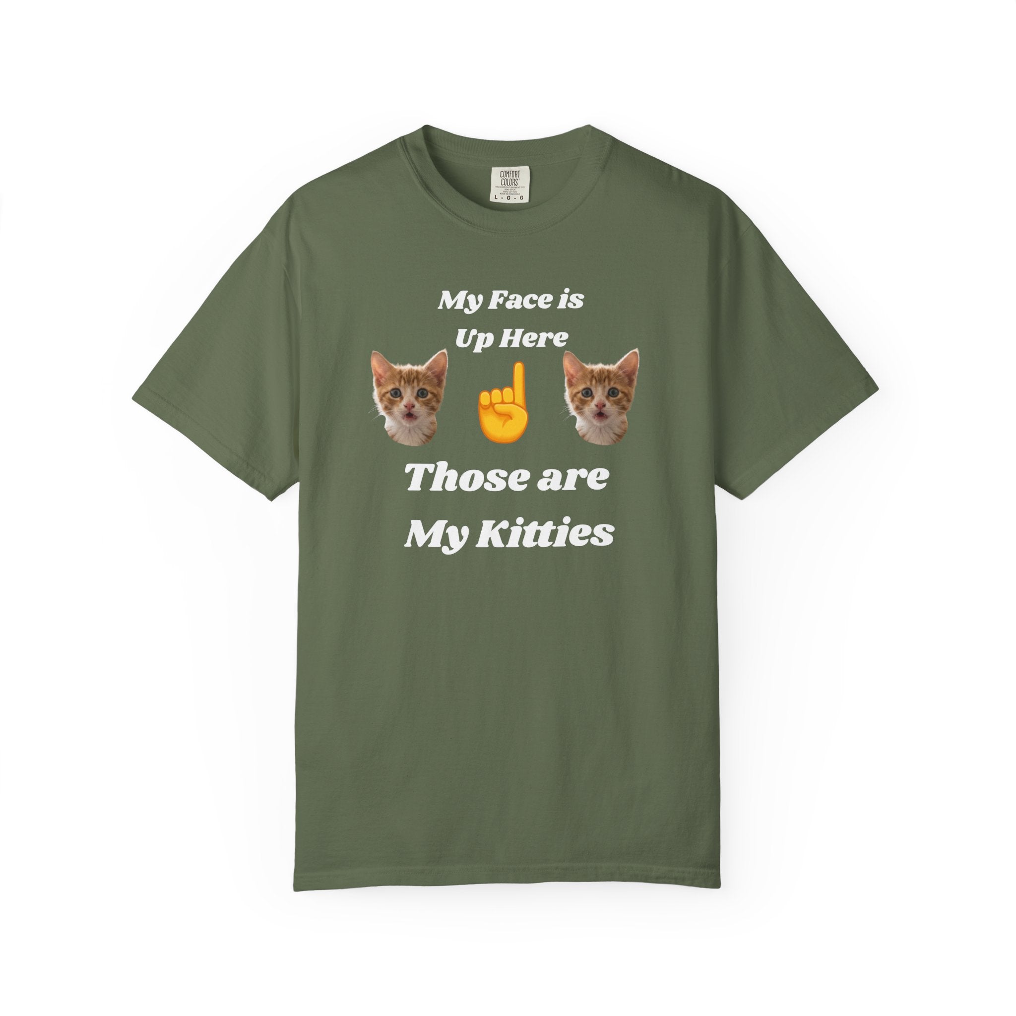 "My Face is Up Here" Funny T-Shirt