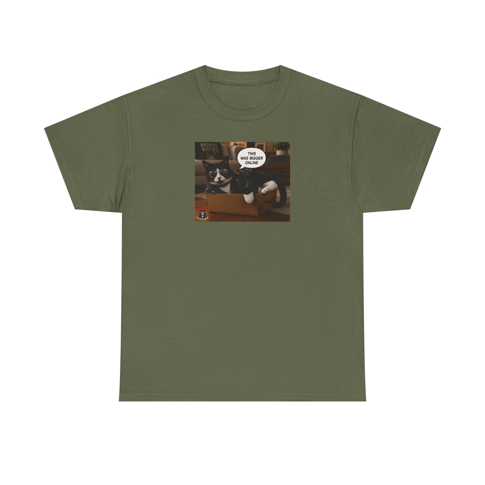 Cat Meme-This Was Bigger Online – Funny Badass Cat T-Shirt
