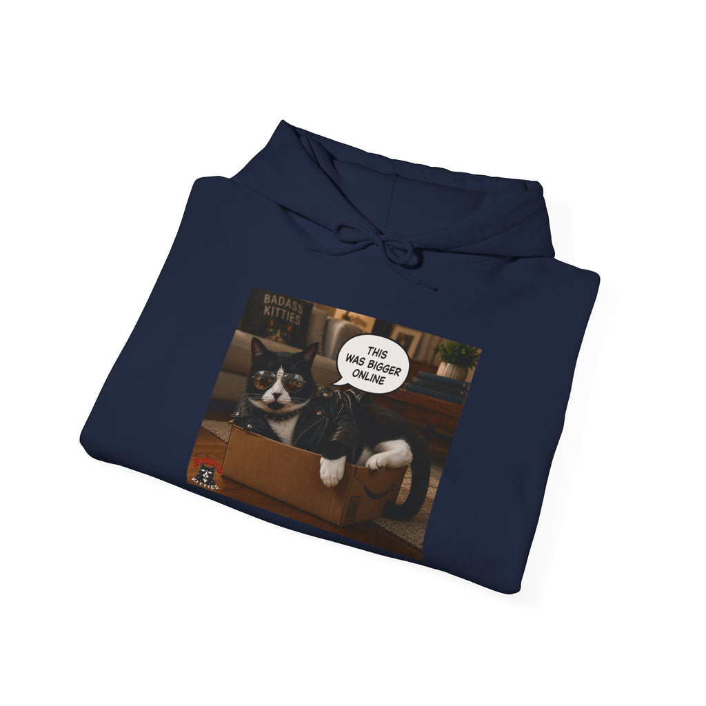 Cat Meme-This Was Bigger Online – Funny Badass Cat Hoodie