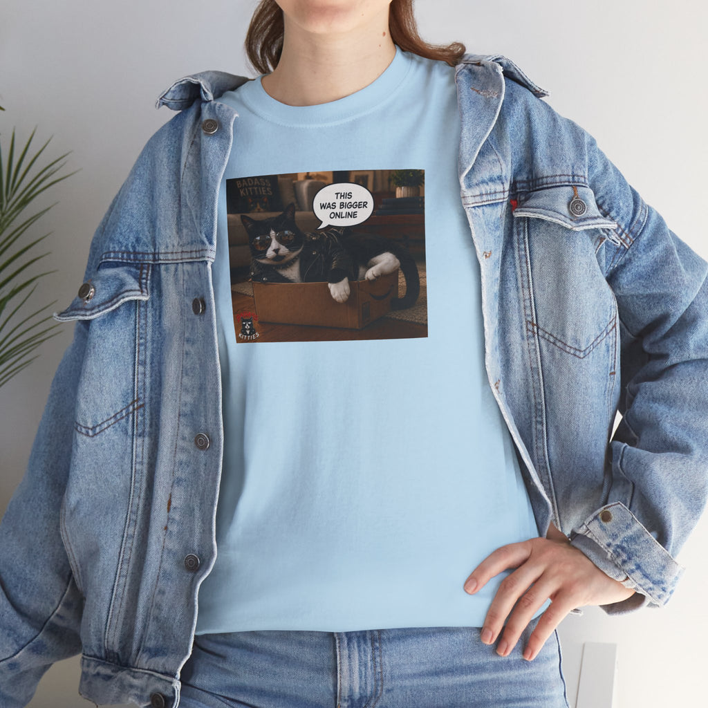 Cat Meme-This Was Bigger Online – Funny Badass Cat T-Shirt