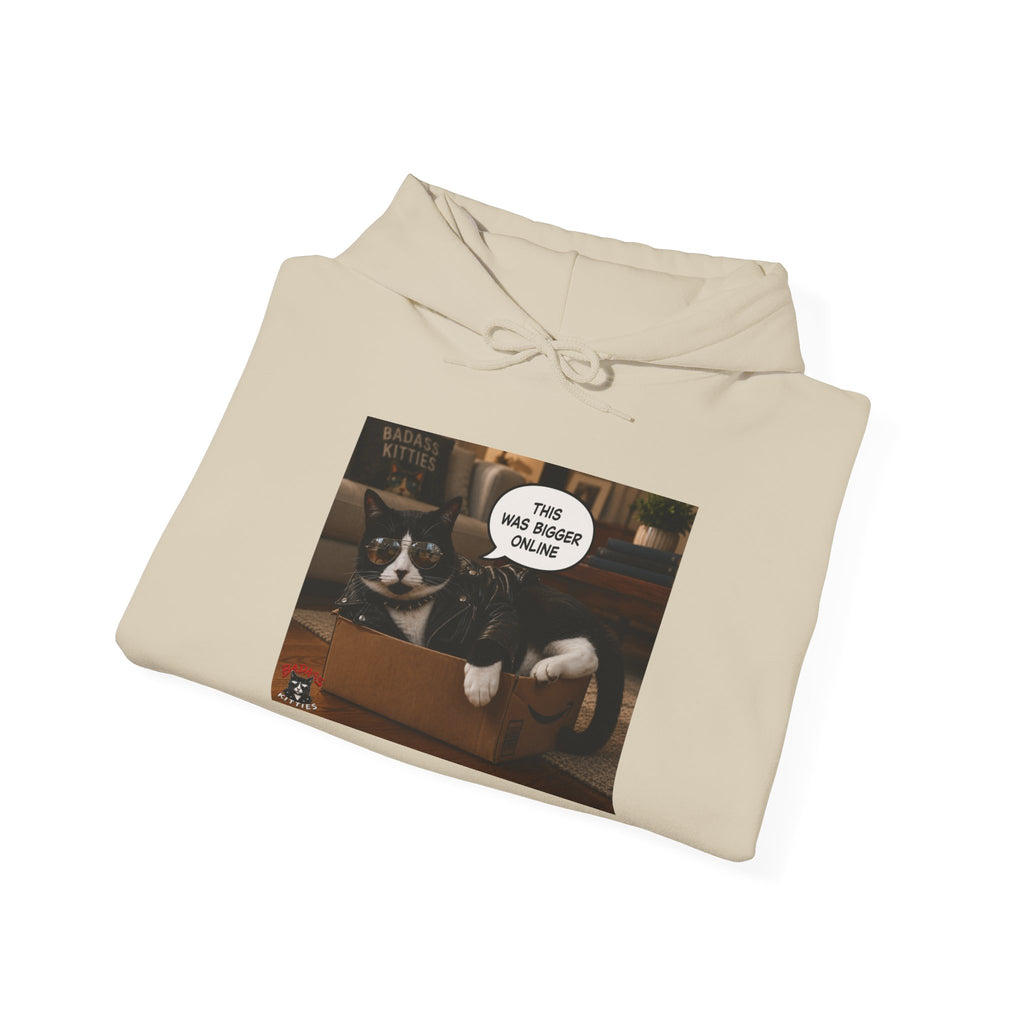 Cat Meme-This Was Bigger Online – Funny Badass Cat Hoodie