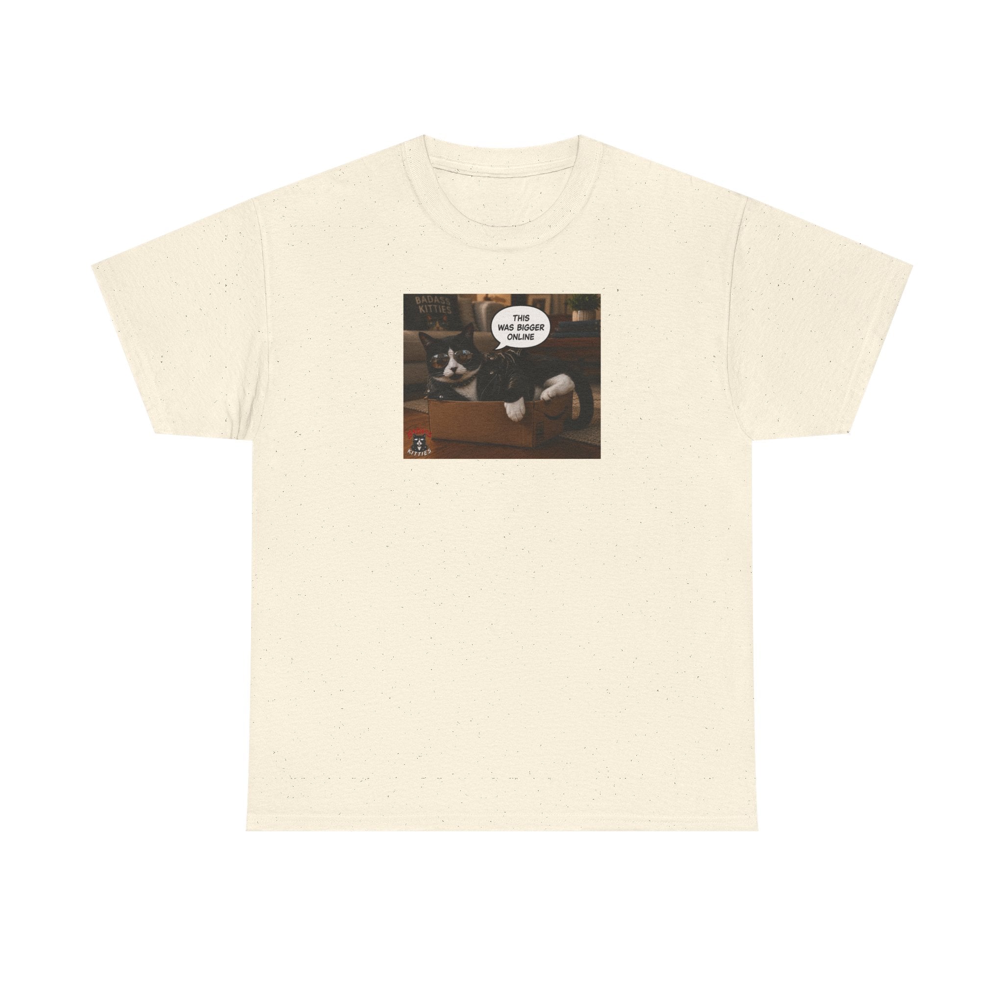 Cat Meme-This Was Bigger Online – Funny Badass Cat T-Shirt