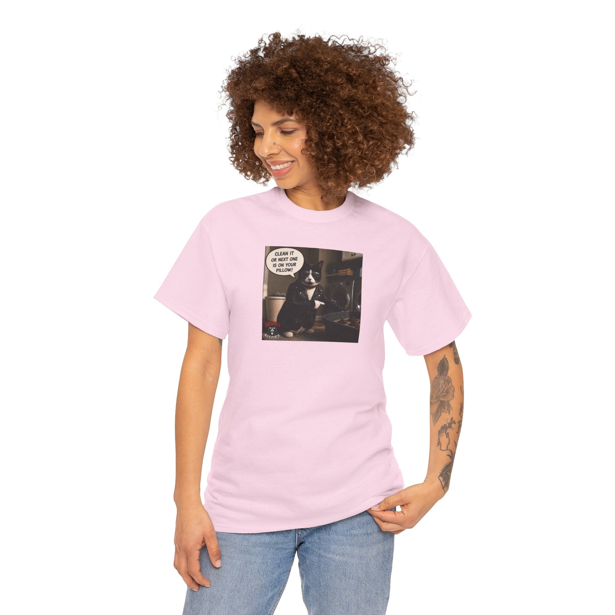 Cat Meme-Clean It... Or the Next One Is on Your Pillow! – Funny Cat T-Shirt