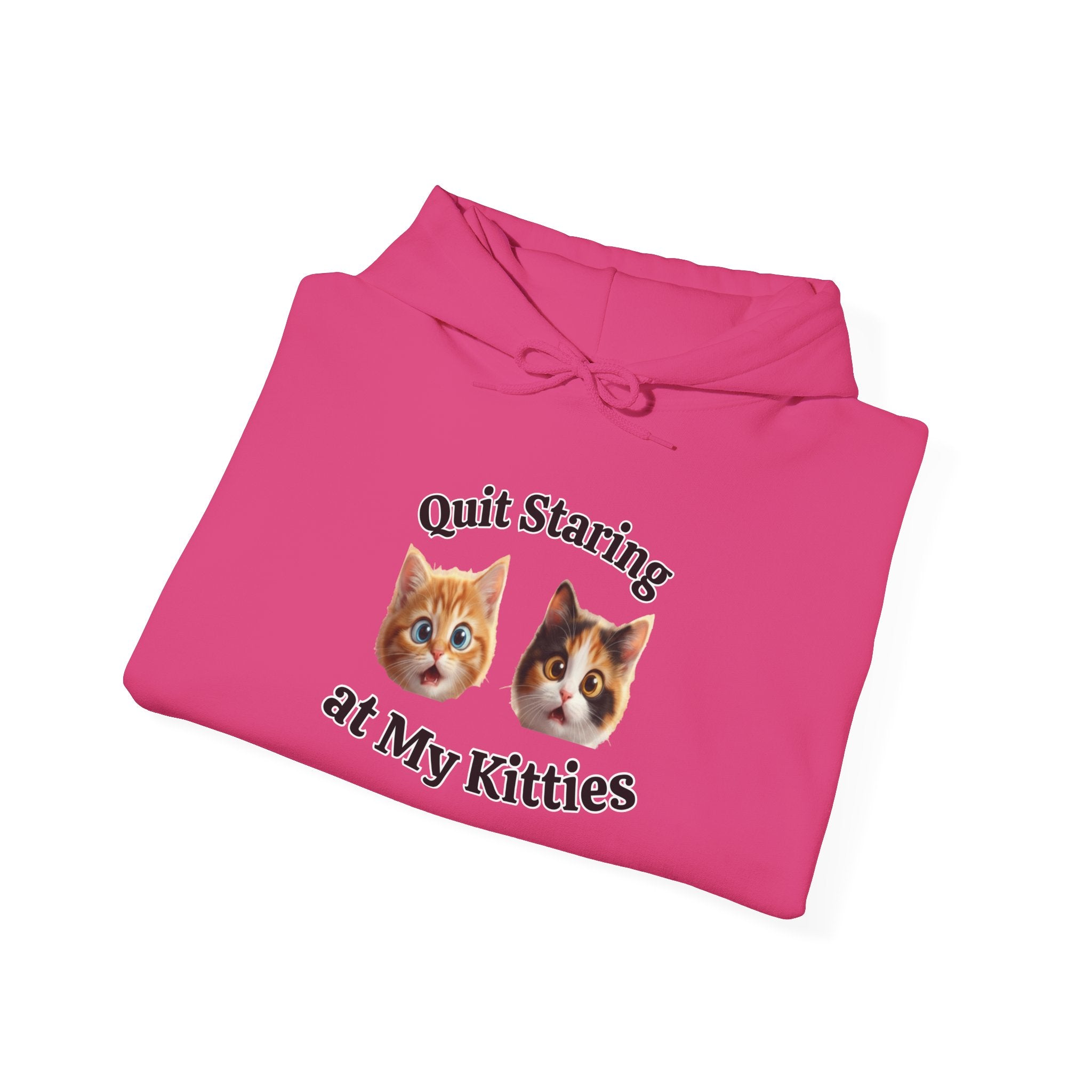 Funny Cat "Quit Staring" Hoodie