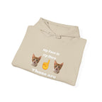 Cat Lovers Hilarious Hoodie "My Face is Up Here"