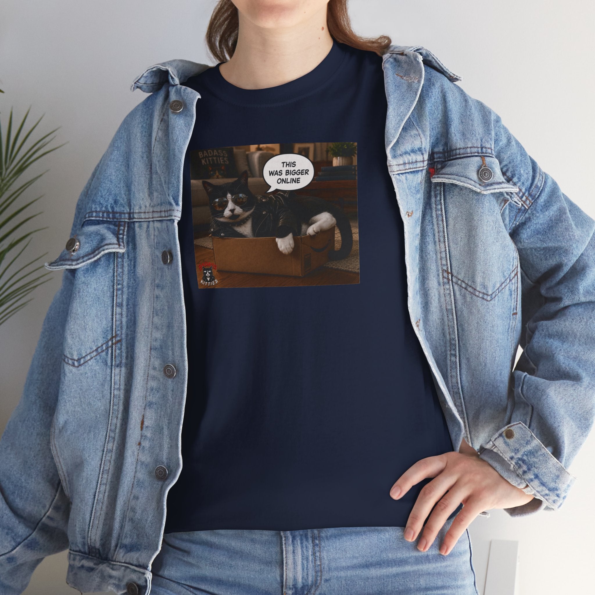 Cat Meme-This Was Bigger Online – Funny Badass Cat T-Shirt