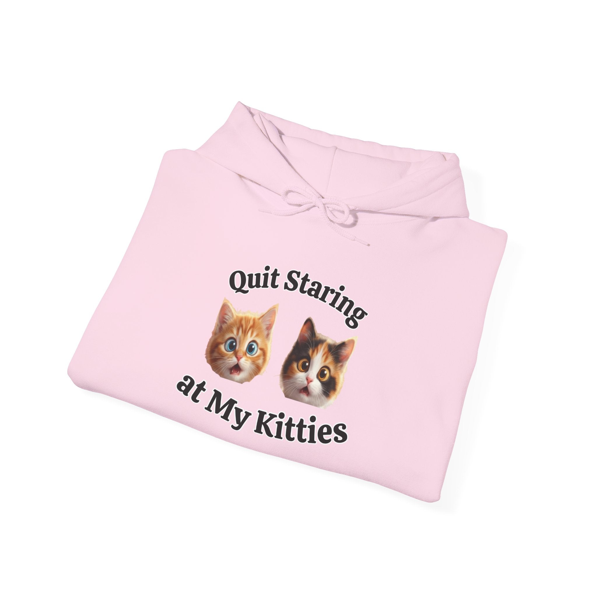 Funny Cat "Quit Staring" Hoodie