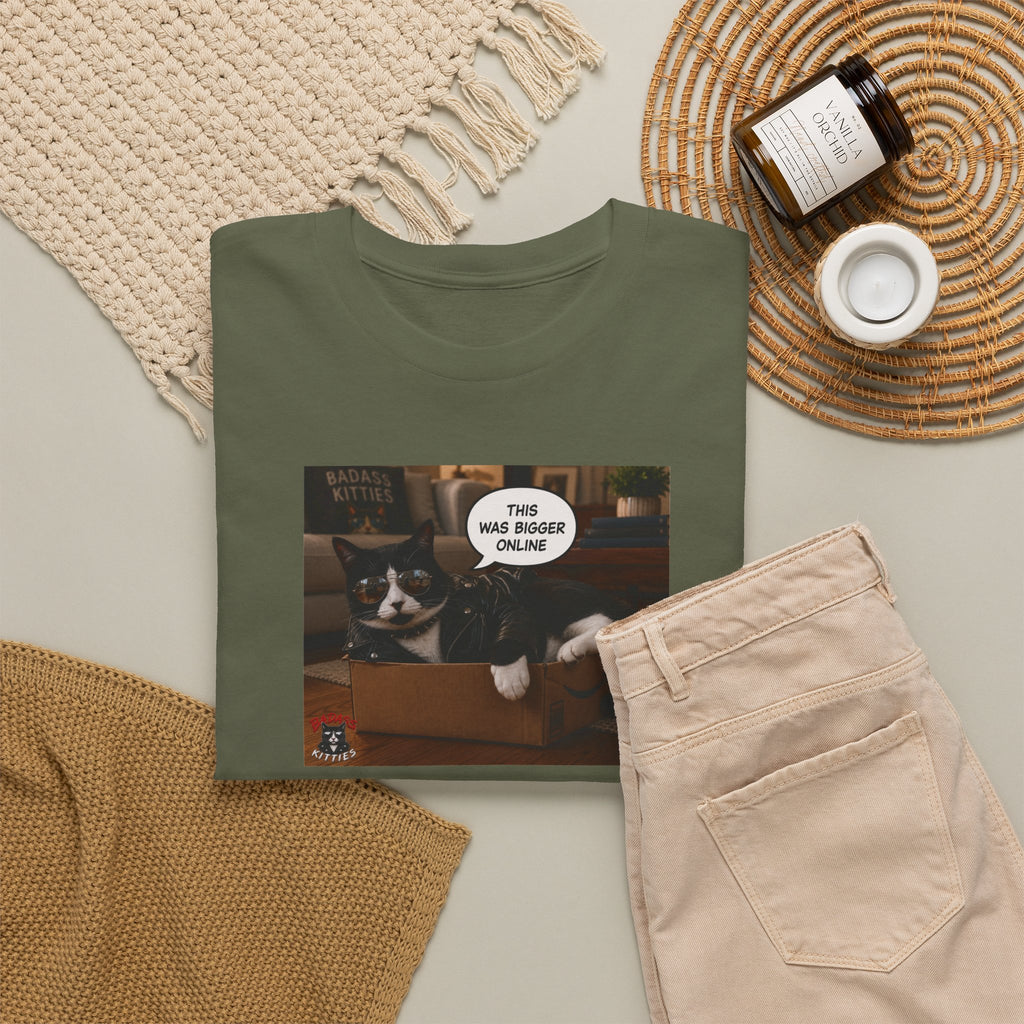 Cat Meme-This Was Bigger Online – Funny Badass Cat T-Shirt
