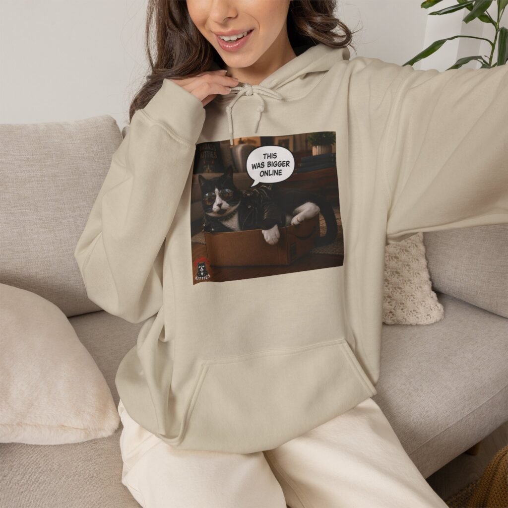 Cat Meme-This Was Bigger Online – Funny Badass Cat Hoodie