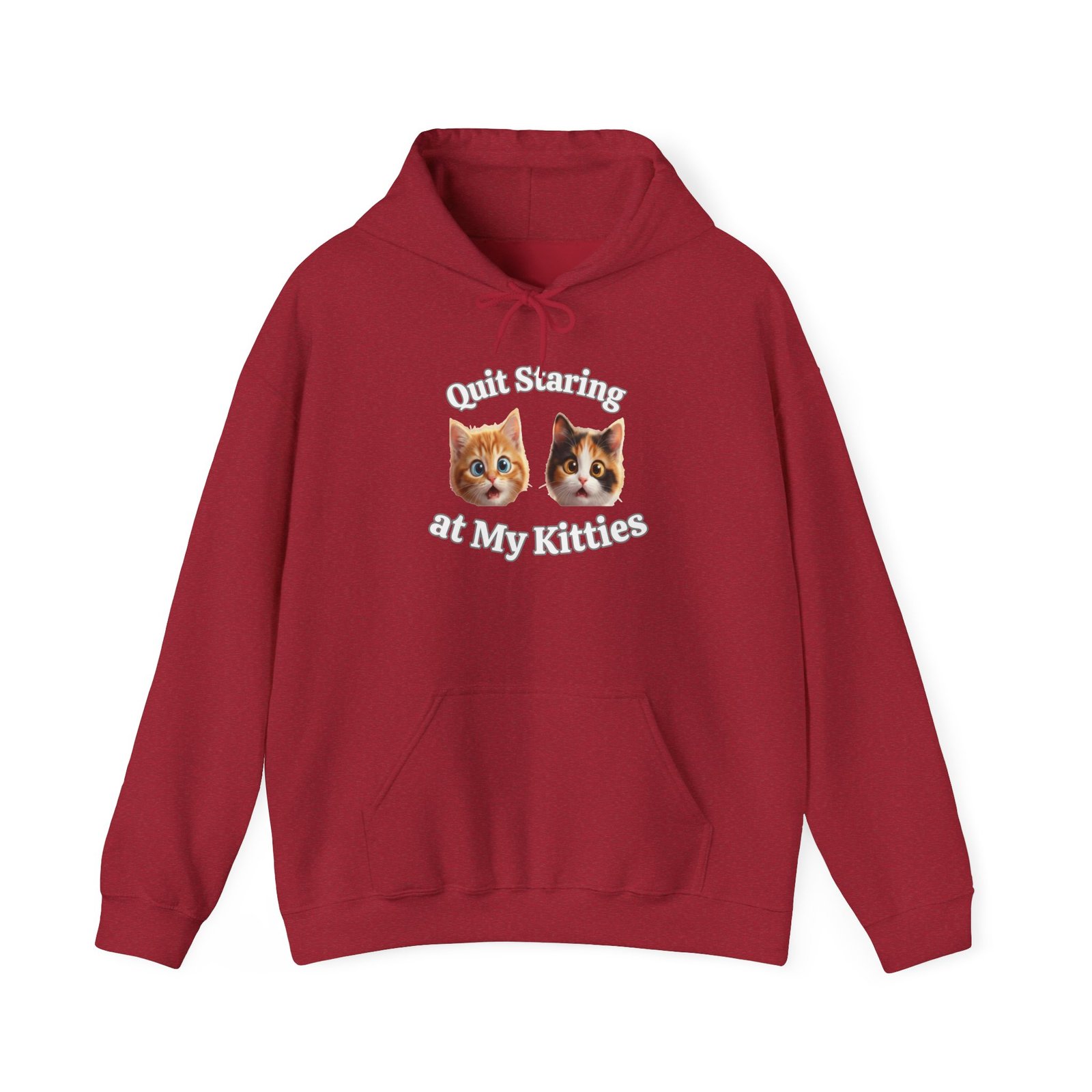 Cat Hilarious "Quit Staring" Fun Hoodie - Image 31