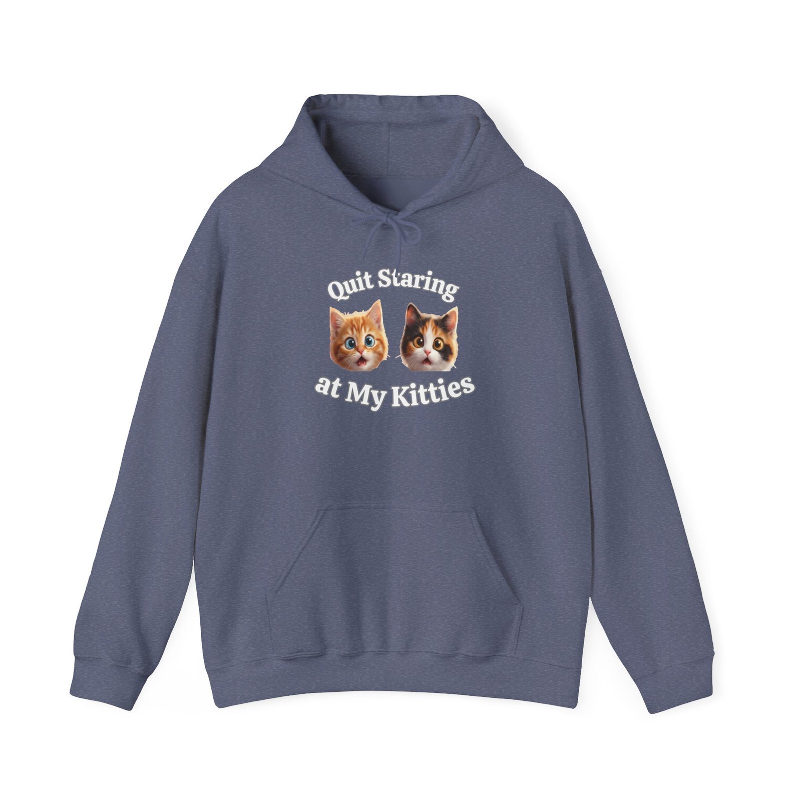 Cat Hilarious "Quit Staring" Fun Hoodie - Image 22