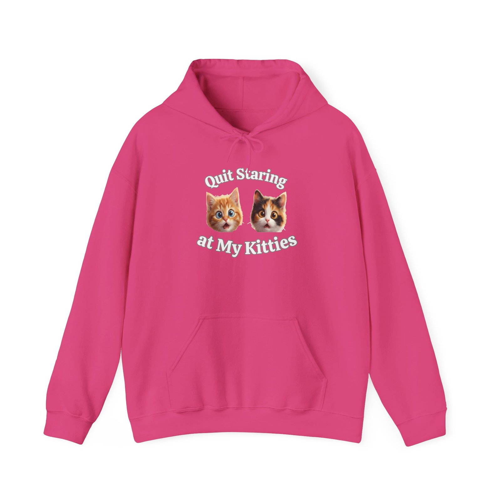 Cat Hilarious "Quit Staring" Fun Hoodie - Image 28