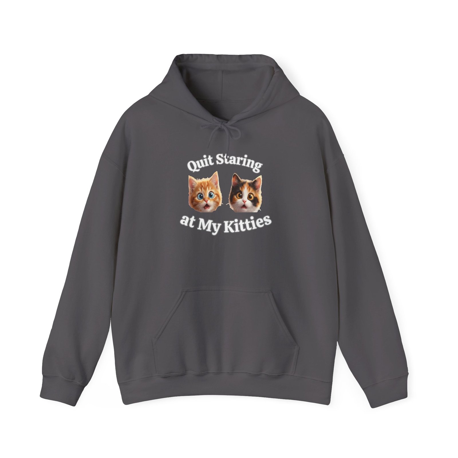 Cat Hilarious "Quit Staring" Fun Hoodie - Image 16