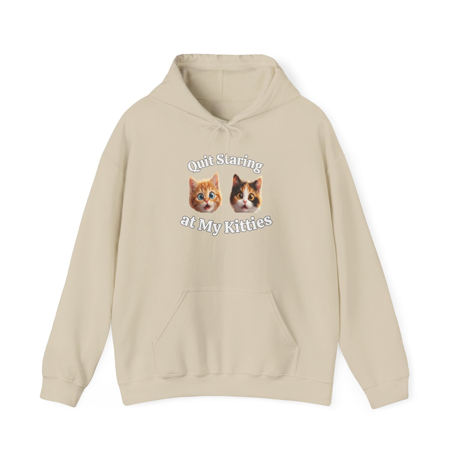 Cat Hilarious "Quit Staring" Fun Hoodie - Image 7