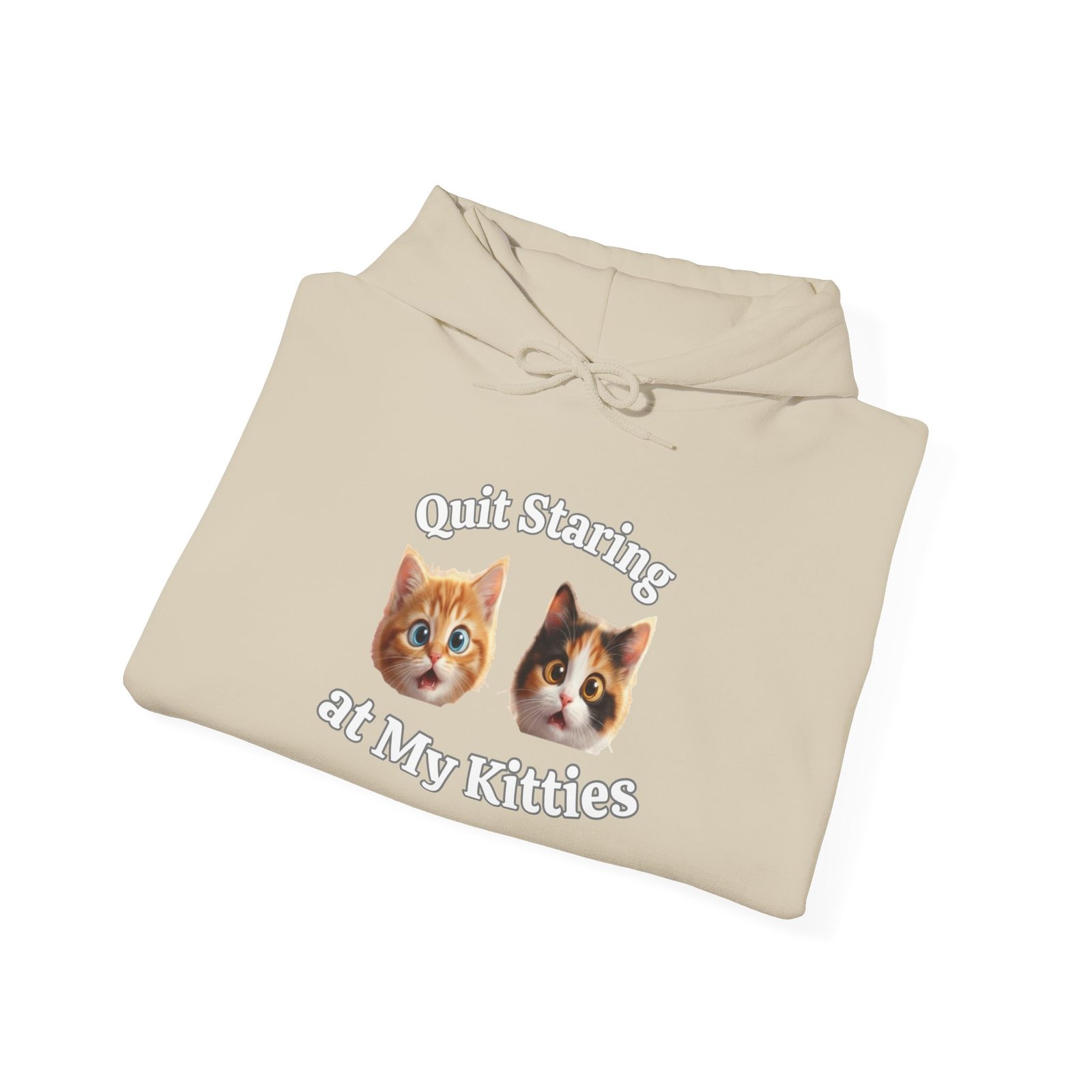 Cat Hilarious "Quit Staring" Fun Hoodie - Image 9