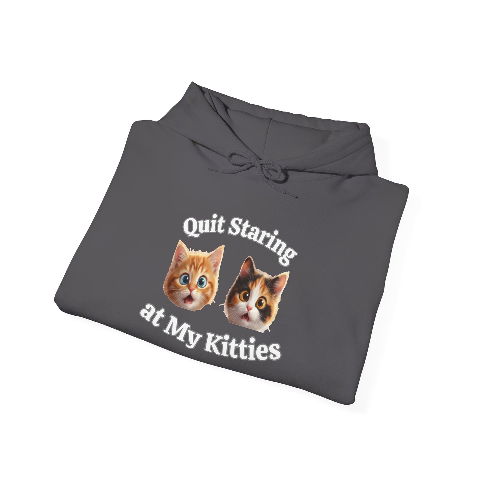 Cat Hilarious "Quit Staring" Fun Hoodie - Image 18