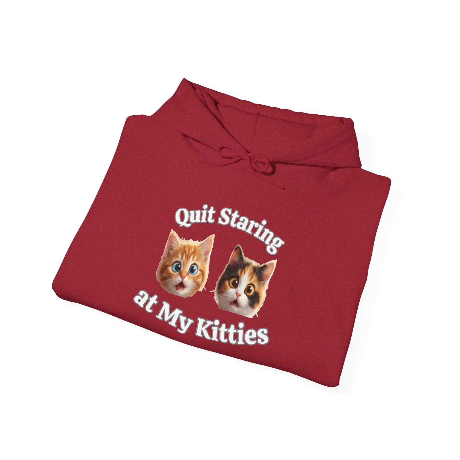 Cat Hilarious "Quit Staring" Fun Hoodie - Image 33