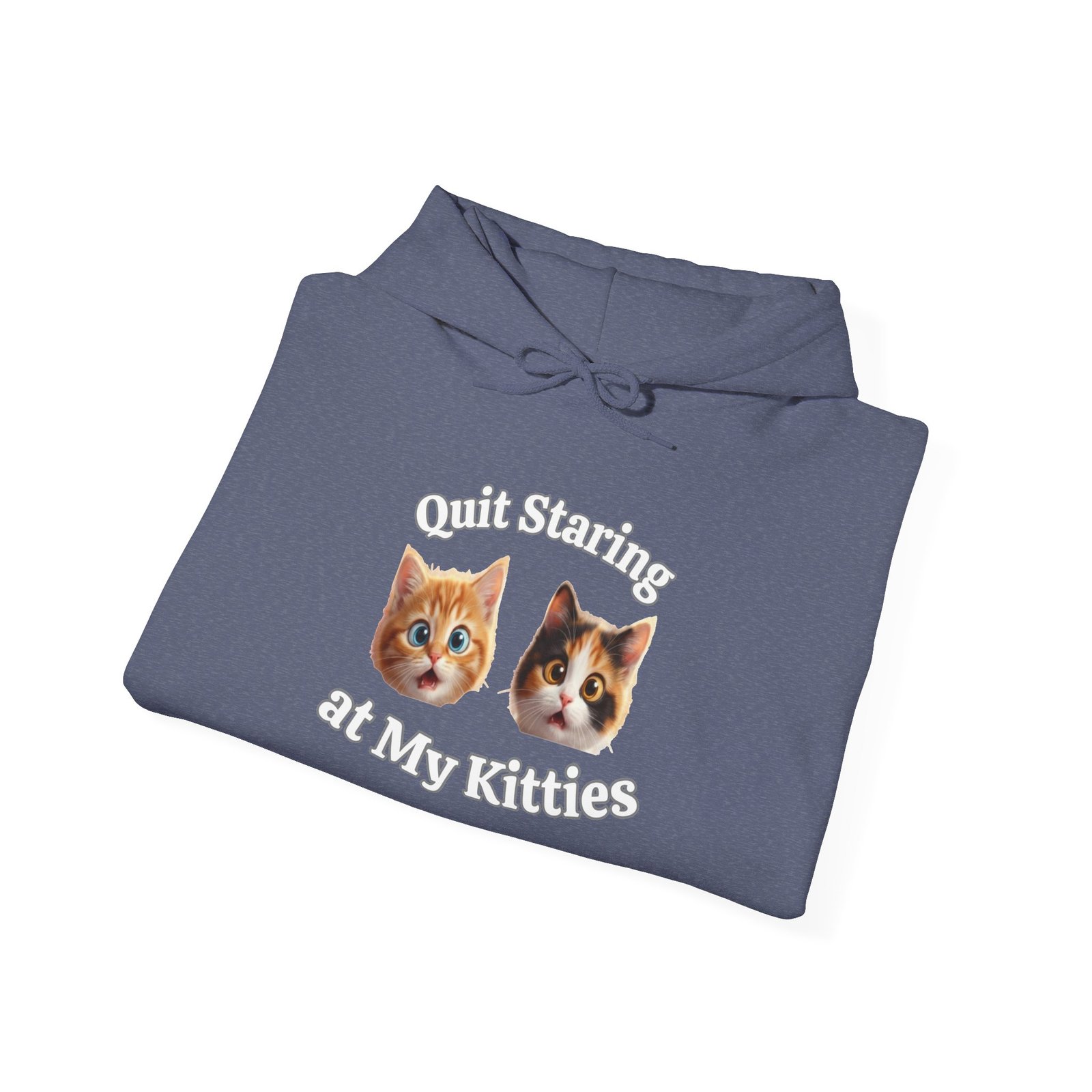 Cat Hilarious "Quit Staring" Fun Hoodie - Image 24